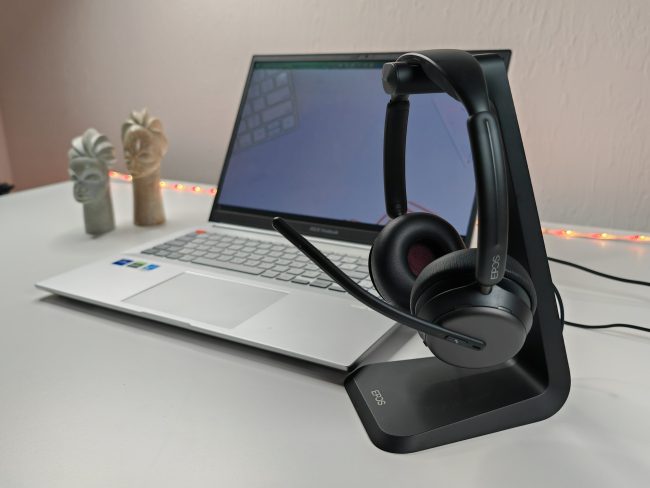 Le casque Epos Impact 1000 (Crédit photo : Objets du Futur) Le casque Epos Impact 1000 (Crédit photo : Objets du Futur)