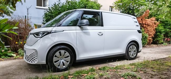 l’ID. Buzz Cargo de Volkswagen. (Photo Objets du Futur.) l'ID. Buzz Cargo de Volkswagen. (Photo Objets du Futur.)