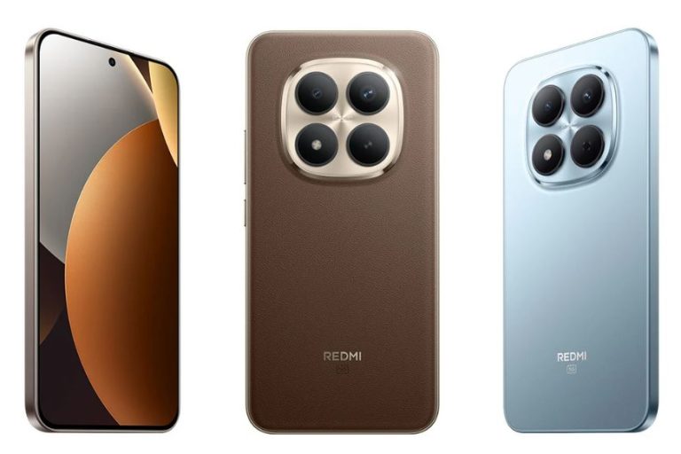 Le REDMI Note 15 Pro+ entouré des Pro 5G .