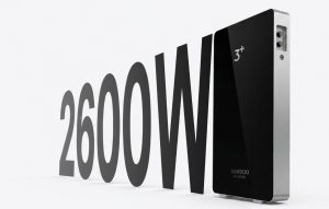 La batterie propose une puissance bidirectionnelle de 2 600 W, facilitant à la fois la charge et la restitution de l’énergie.
