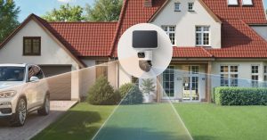 La partie PTZ des eufyCam S4 peut pivoter à 360° pour suivre un sujet détecté dans la zone surveillée.